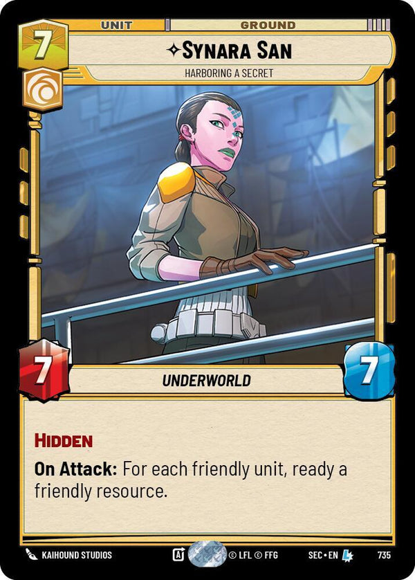 Synara San - Harboring a Secret (Foil) - Star Wars Unlimited