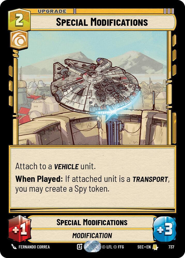 Special Modifications (Foil) (SEC 737) - Star Wars Unlimited