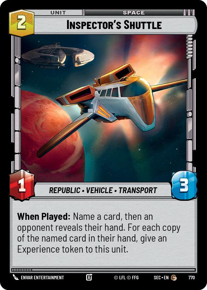 Inspector's Shuttle (Foil)