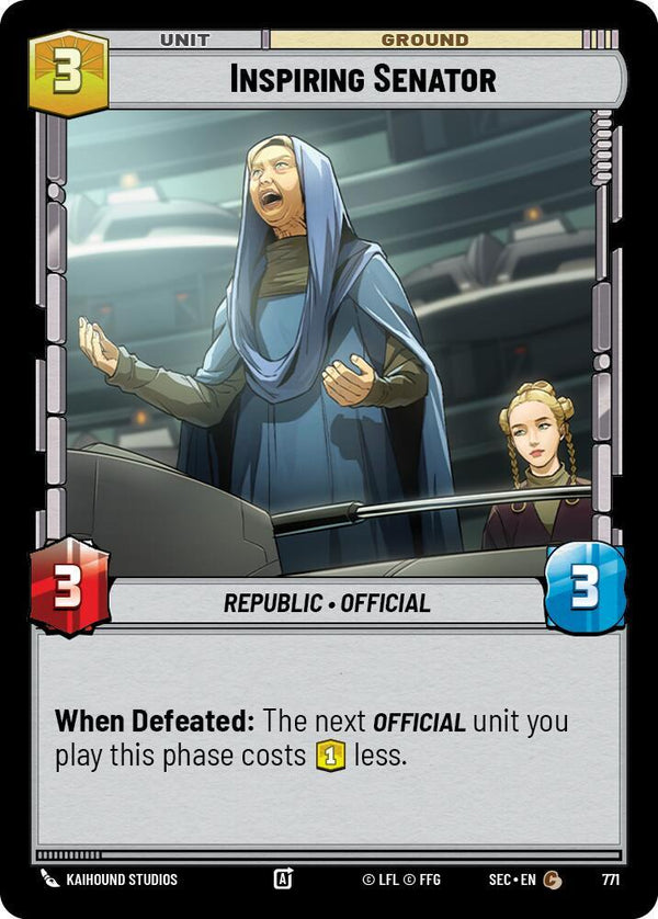 Inspiring Senator (Foil) - Star Wars Unlimited