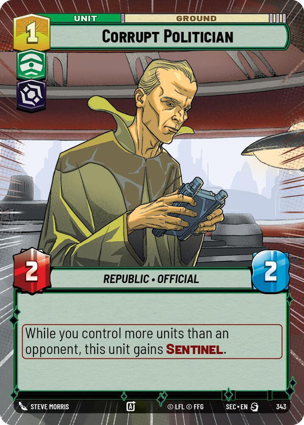 Corrupt Politician (Hyperspace) - Star Wars Unlimited