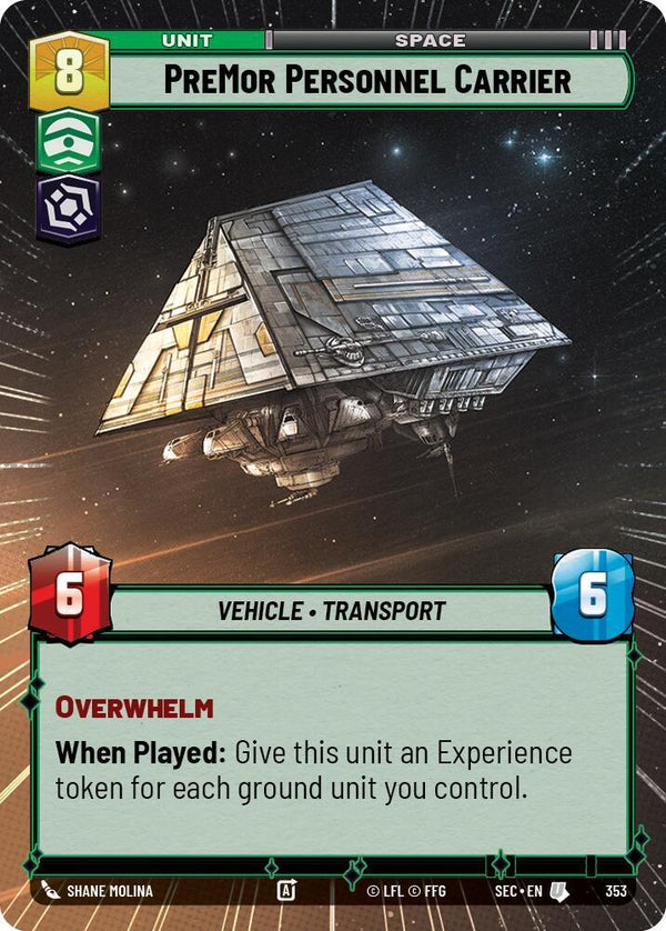 PreMor Personnel Carrier (Hyperspace) - Star Wars Unlimited
