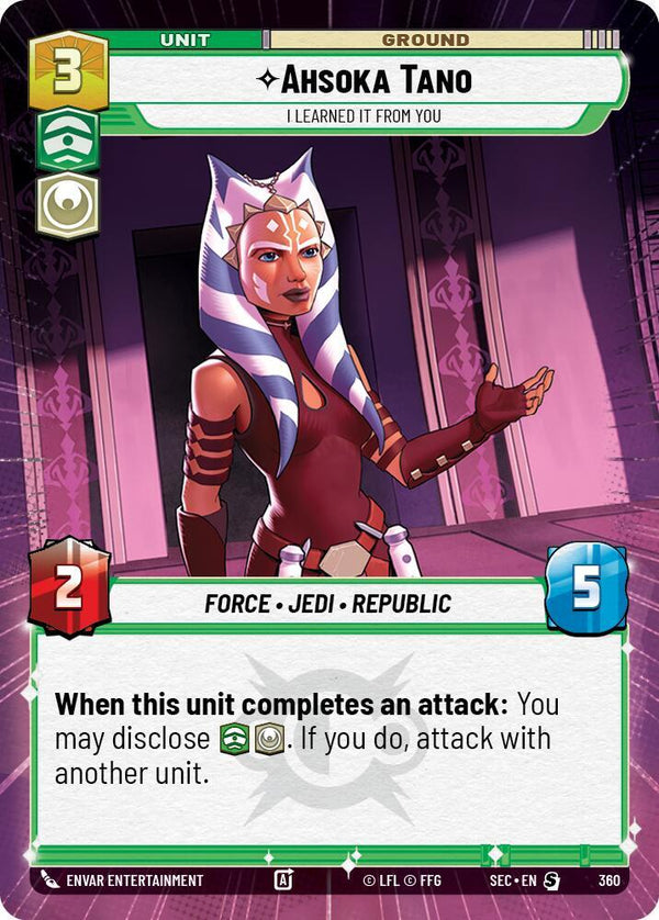Ahsoka Tano - I Learned It from You (Hyperspace) - Star Wars Unlimited