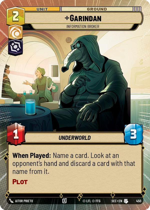 Garindan - Information Broker (Hyperspace) - Star Wars Unlimited