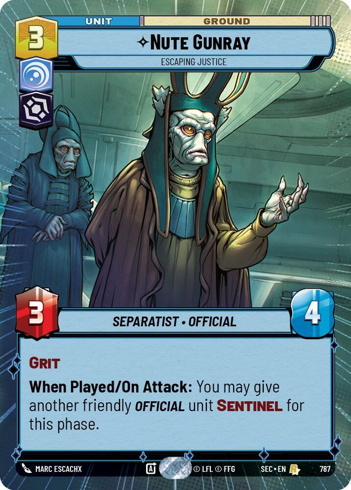 Nute Gunray - Escaping Justice (Hyperspace Foil)