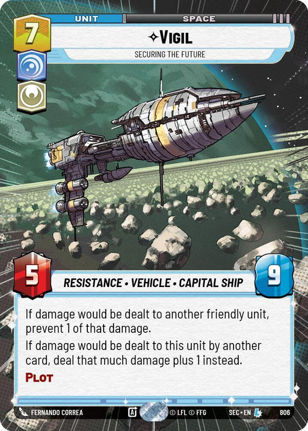 Vigil - Securing the Future (Hyperspace Foil) - Star Wars Unlimited