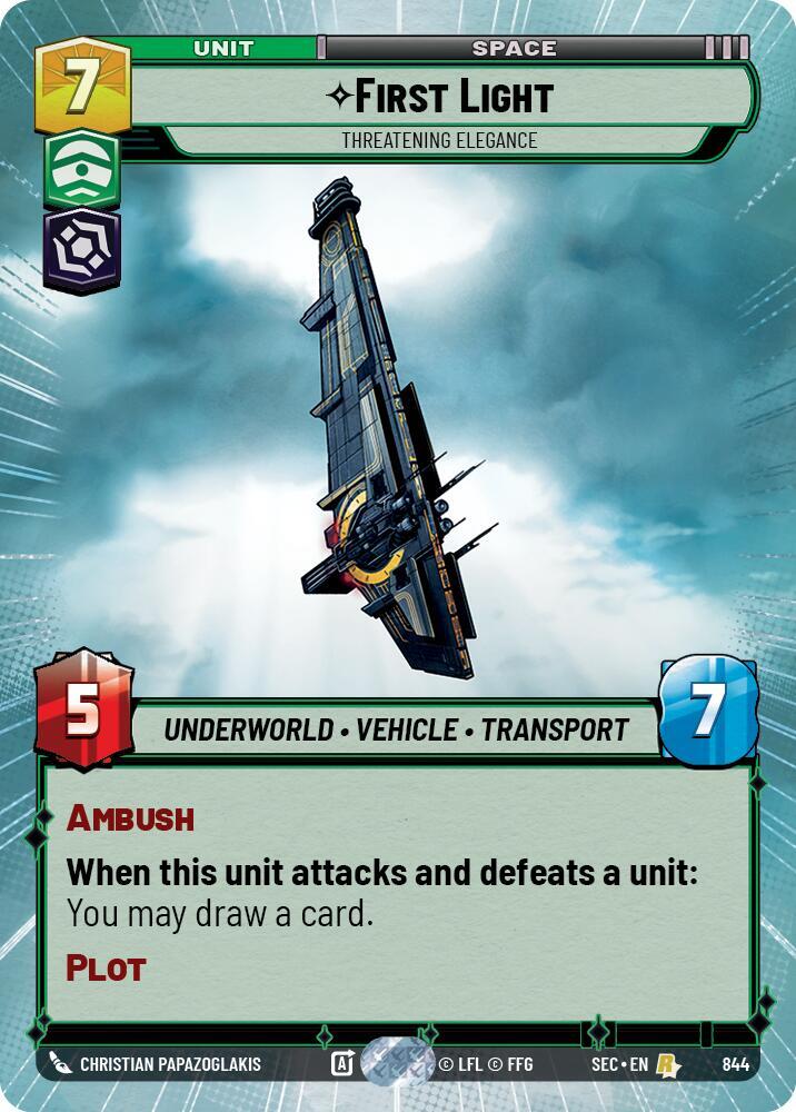 First Light - Threatening Elegance (Hyperspace Foil)