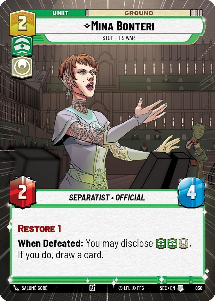 Mina Bonteri - Stop This War (Hyperspace Foil)