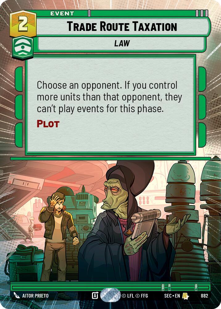 Trade Route Taxation (Hyperspace Foil)