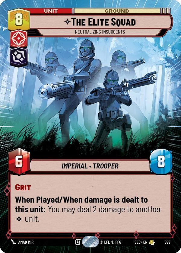 The Elite Squad - Neutralizing Insurgents (Hyperspace Foil) - Star Wars Unlimited