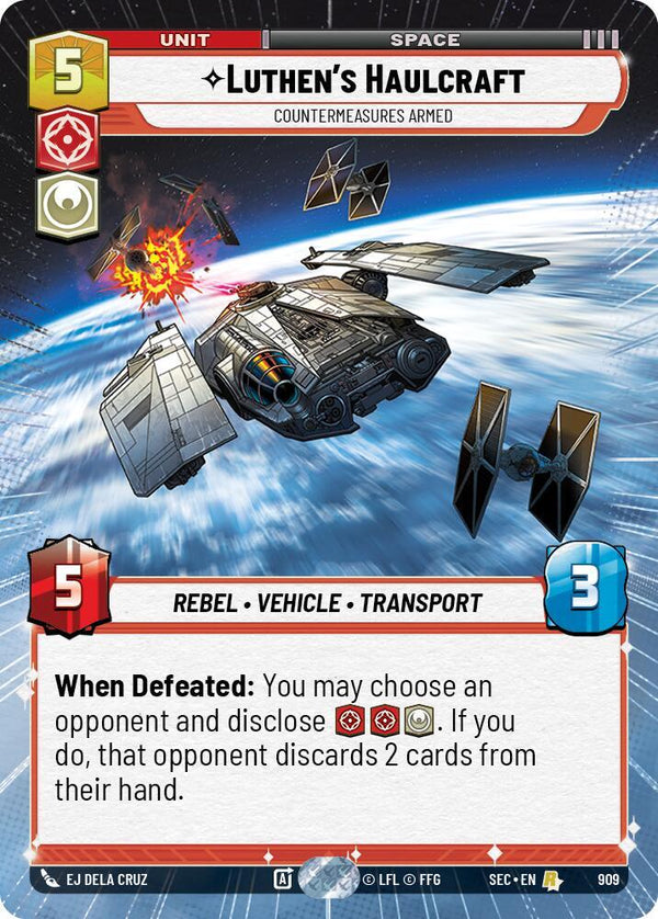 Luthen's Haulcraft - Countermeasures Armed (Hyperspace Foil) - Star Wars Unlimited
