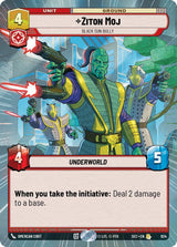 Ziton Moj - Black Sun Bully (Hyperspace Foil) (SEC 924) - Star Wars Unlimited
