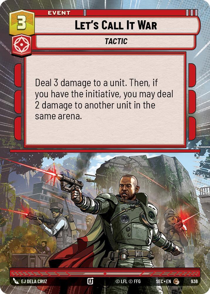 Let's Call It War (Hyperspace Foil)