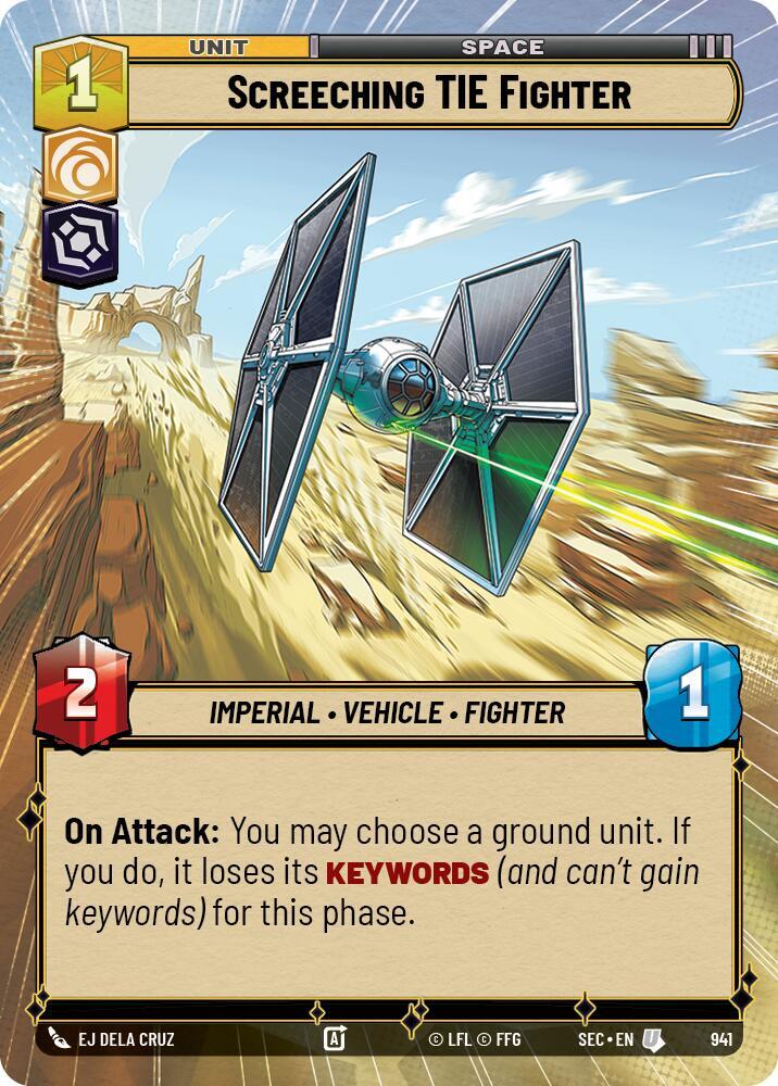 Screeching TIE Fighter (Hyperspace Foil)