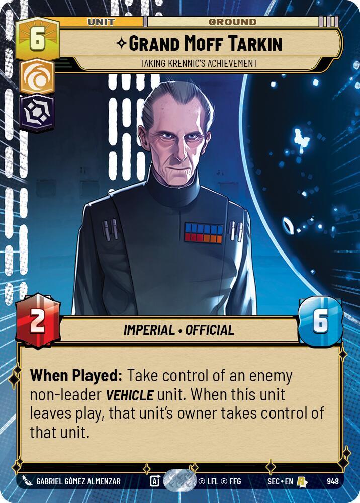 Grand Moff Tarkin - Taking Krennic's Achievement (Hyperspace Foil)