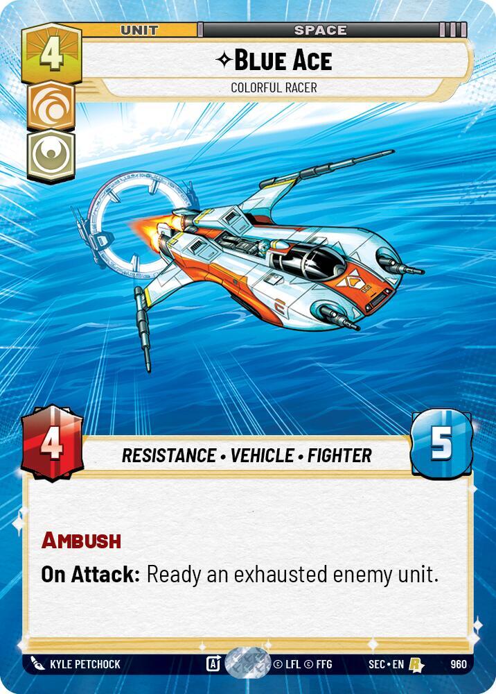 Blue Ace - Colorful Racer (Hyperspace Foil)