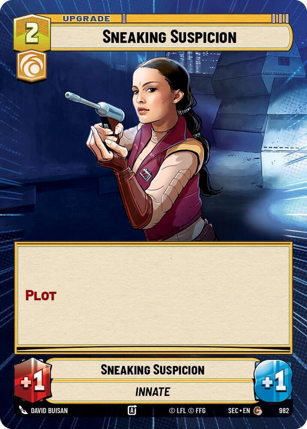 Sneaking Suspicion (Hyperspace Foil) (SEC 982) - Star Wars Unlimited