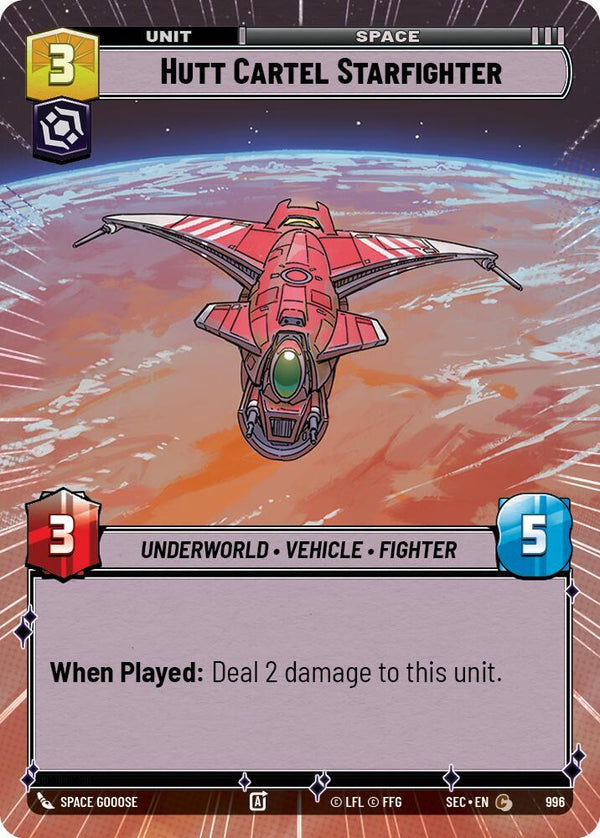 Hutt Cartel Starfighter (Hyperspace Foil) - Star Wars Unlimited