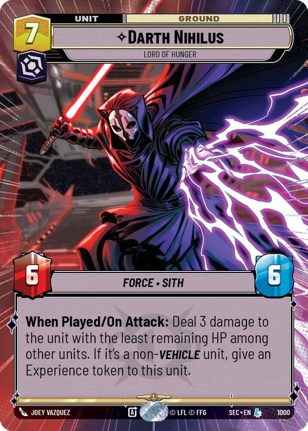 Darth Nihilus - Lord of Hunger (Hyperspace Foil) - Star Wars Unlimited
