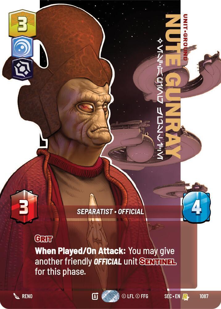 Nute Gunray - Escaping Justice (Prestige Foil)