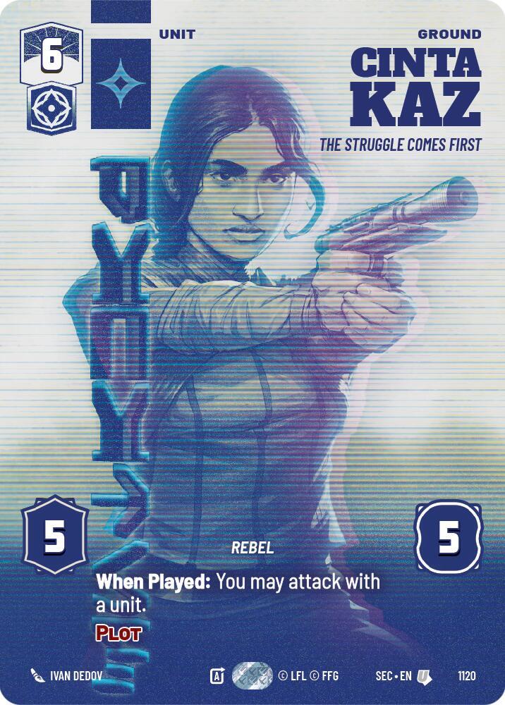 Cinta Kaz - The Struggle Comes First (Prestige Foil)