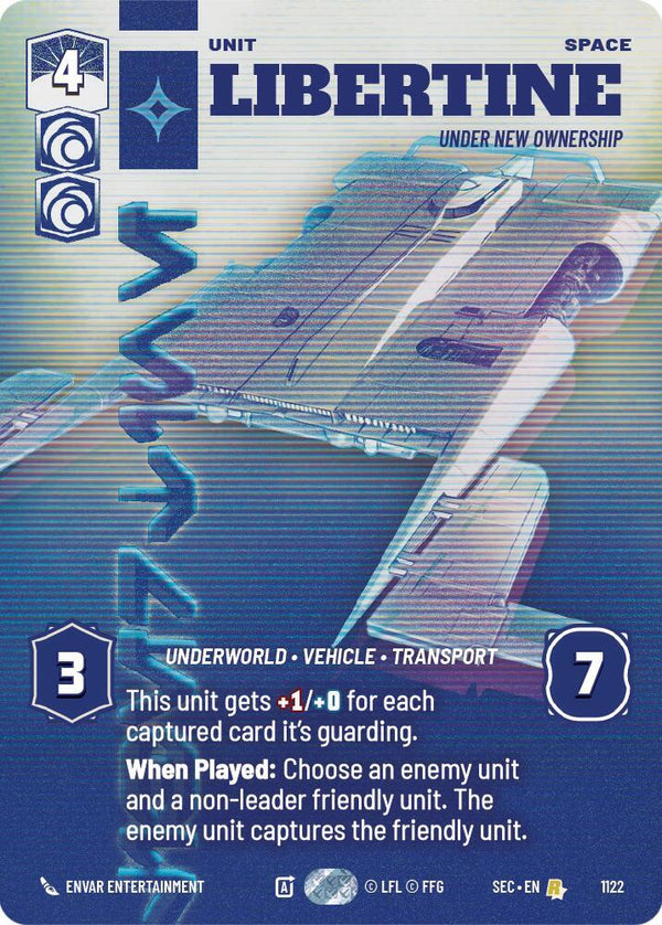 Libertine - Under New Ownership (Prestige Foil) (SEC 1122) - Star Wars Unlimited