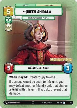 Queen Amidala - Championing Her People (Champion) - Star Wars Unlimited