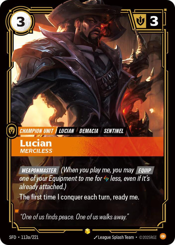 Lucian - Merciless (Alternate Art) - Riftbound: League of Legends TCG