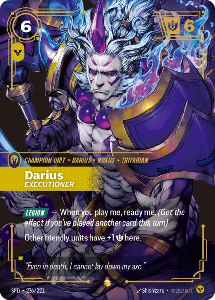 Darius, Executioner (Overnumbered) - Riftbound: League of Legends TCG