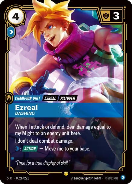 Ezreal - Dashing (Alternate Art) - Riftbound: League of Legends TCG