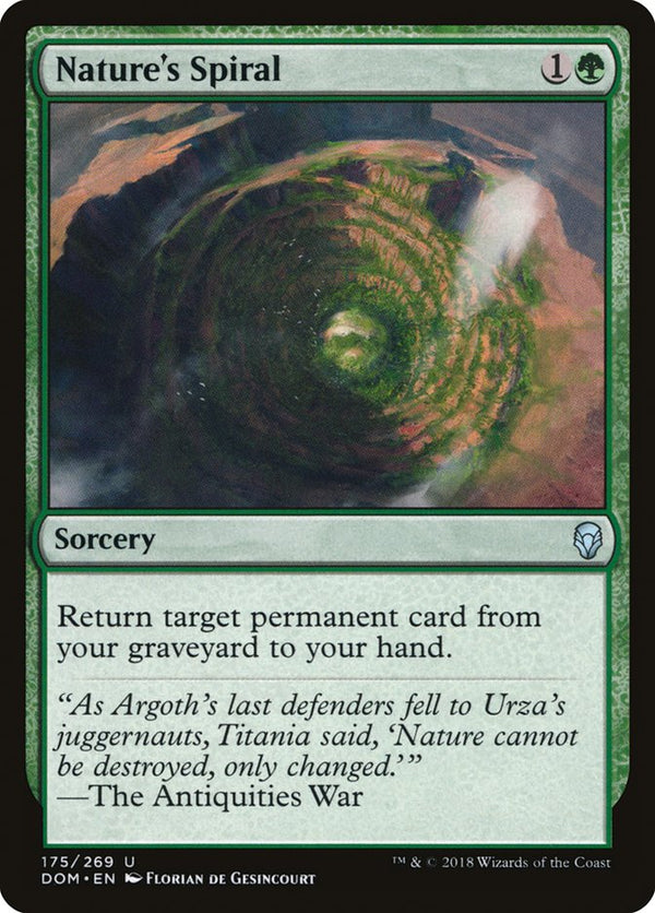 Nature's Spiral - Magic: The Gathering
