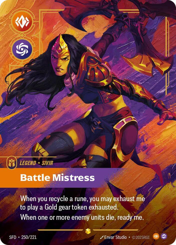 Sivir, Battle Mistress (Overnumbered) - Riftbound: League of Legends TCG