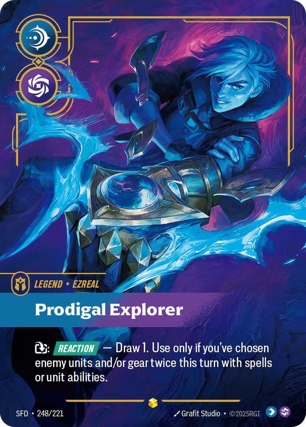 Ezreal - Prodigal Explorer (Overnumbered) - Riftbound: League of Legends TCG