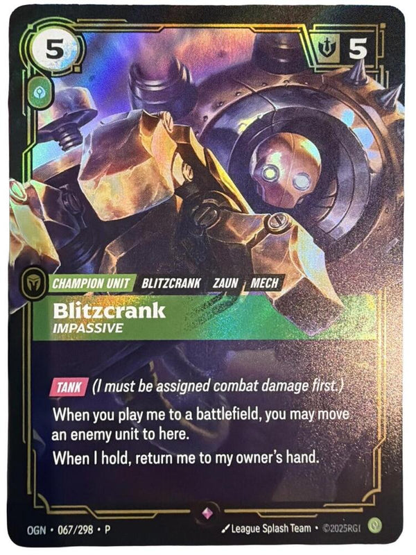 Blitzcrank - Impassive - Riftbound: League of Legends TCG