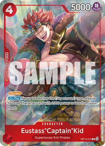 Eustass"Captain"Kid (OP14-014) (Dash Pack) [The Azure Sea's Seven]
