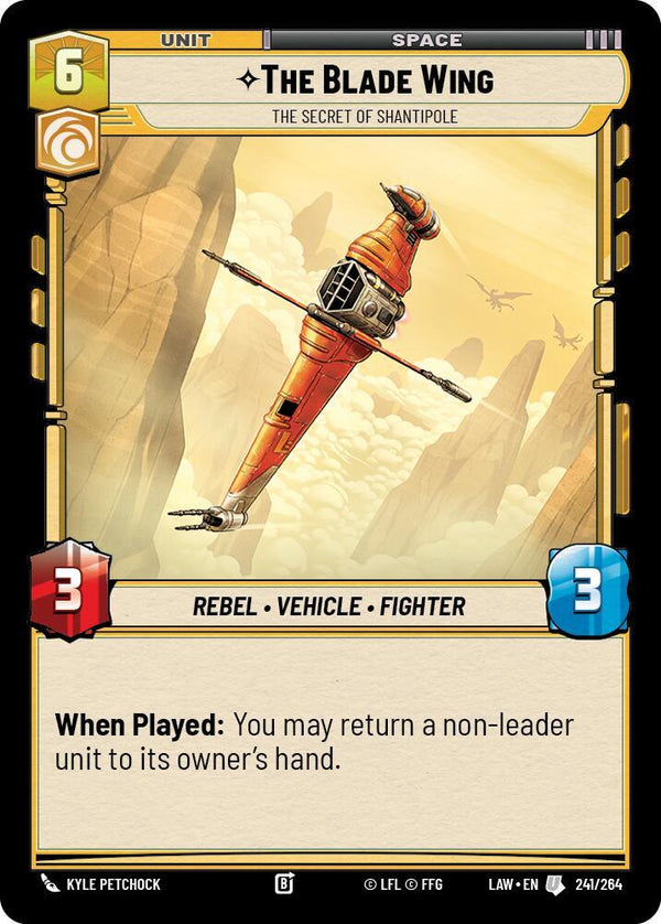 The Blade Wing - The Secret of Shantipole - Star Wars Unlimited