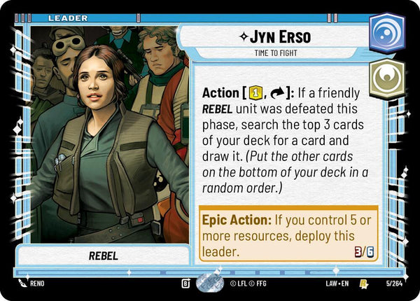 Jyn Erso - Time to Fight - Star Wars Unlimited