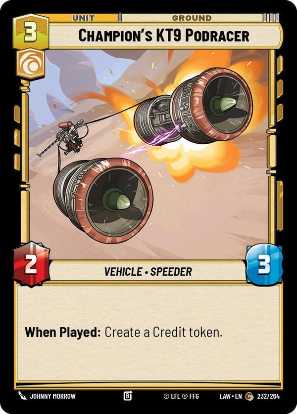 Champion's KT-9 Podracer - Star Wars Unlimited