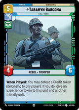 Taramyn Barcona - Eyes Front! - Star Wars Unlimited