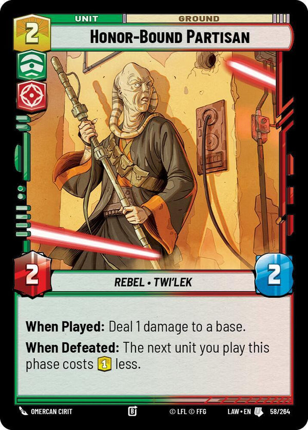 Honor-Bound Partisan - Star Wars Unlimited