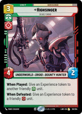 Highsinger - Deadly Droid - Star Wars Unlimited