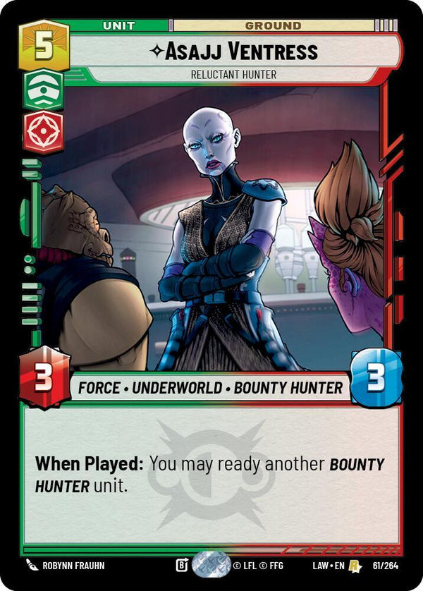 Asajj Ventress - Reluctant Hunter (LAW 61/264) - Star Wars Unlimited