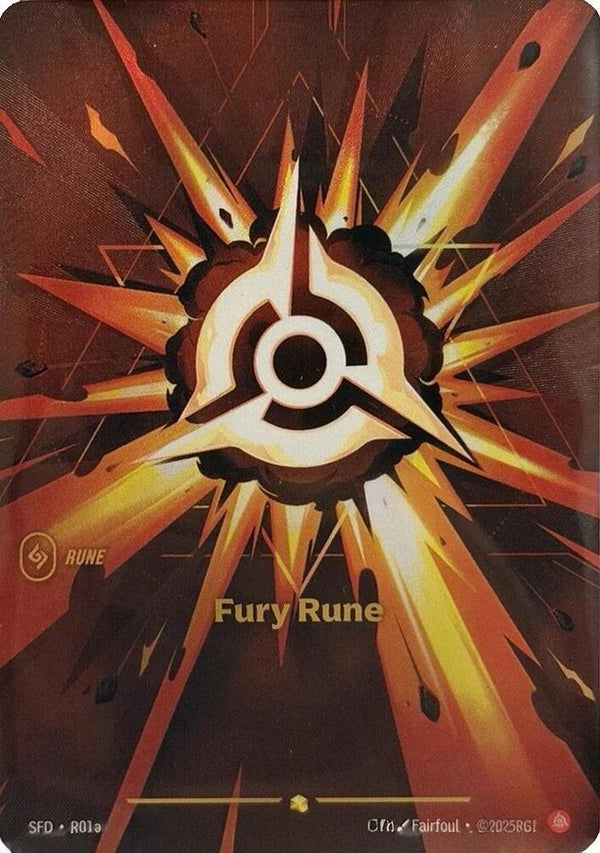 Fury Rune (R01a) - Riftbound: League of Legends TCG