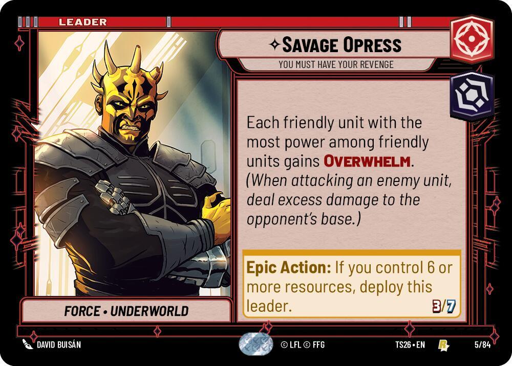 Savage Opress - You Must Have Your Revenge