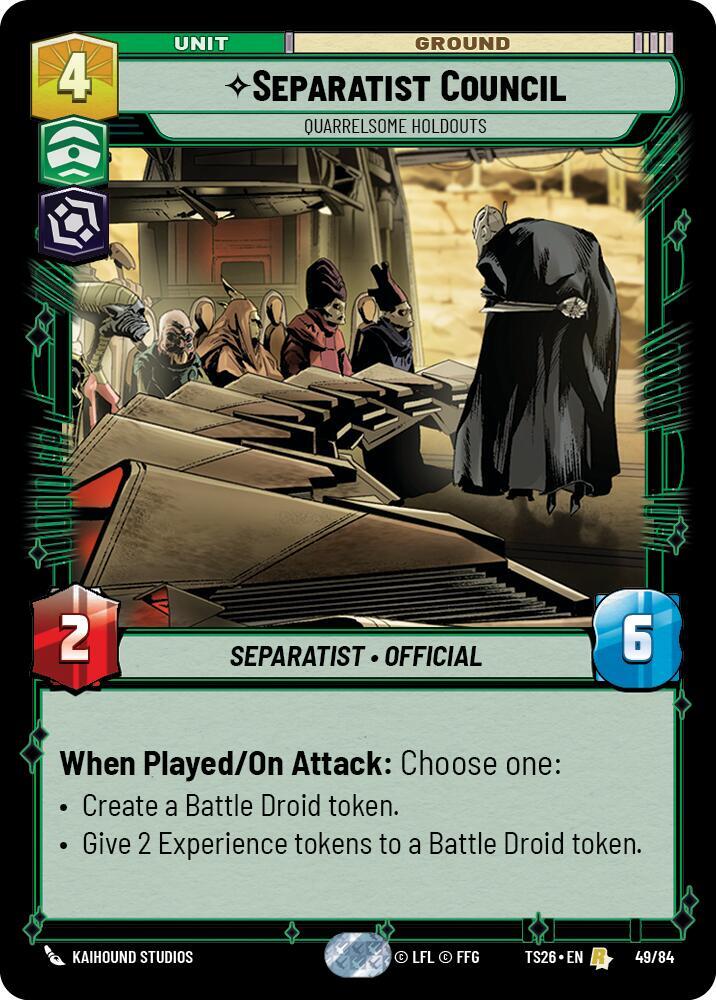 Separatist Counci - Quarrelsome Holdouts