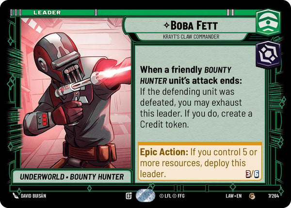 Boba Fett - Krayt's Claw Commander - Star Wars Unlimited
