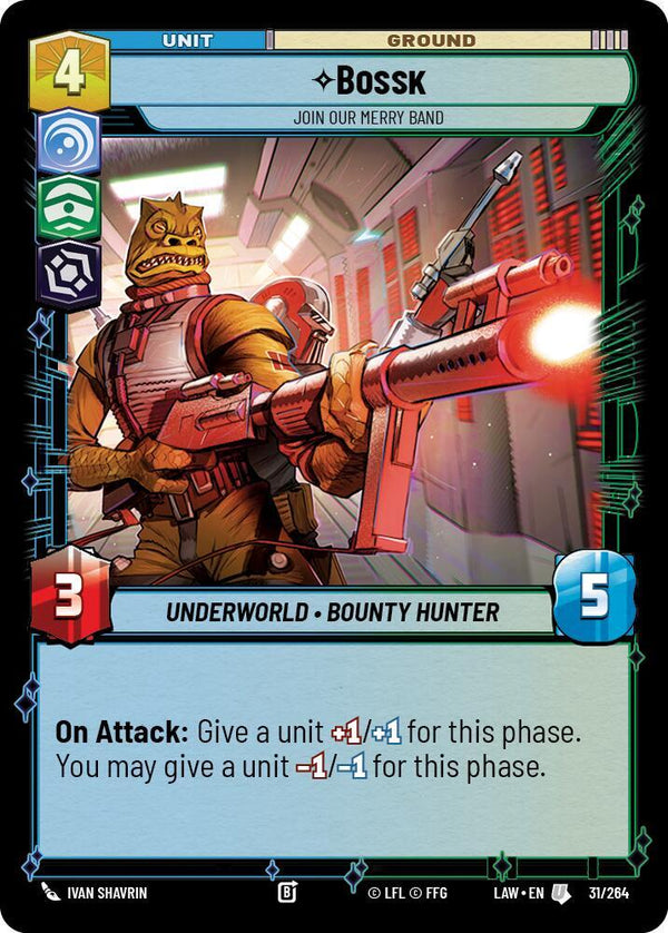Bossk - Join Our Merry Band - Star Wars Unlimited