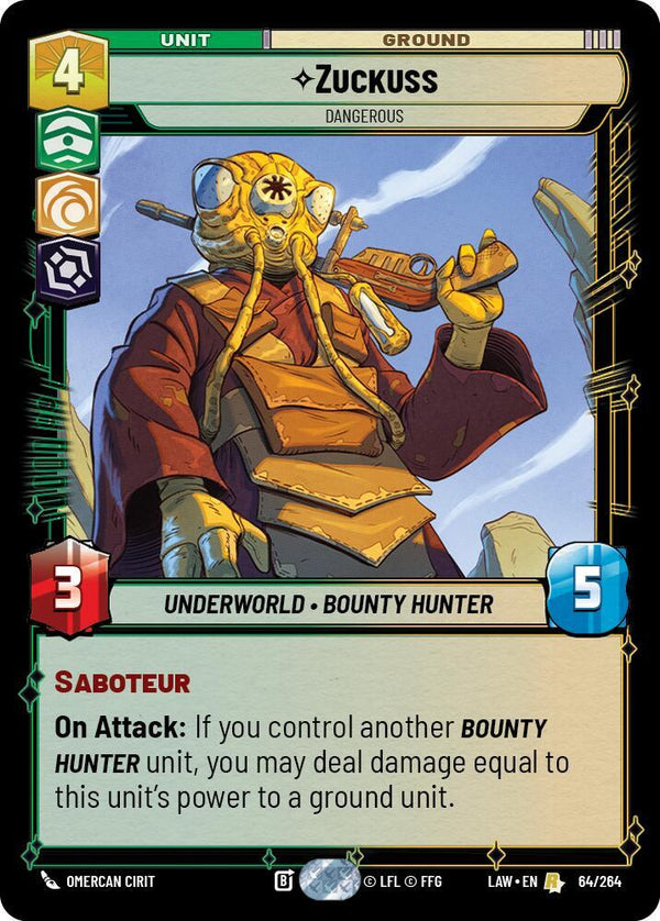 Zuckuss - Dangerous - Star Wars Unlimited