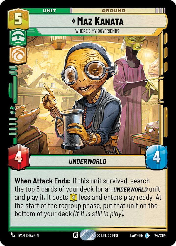 Maz Kanata - Where's My Boyfriend? - Star Wars Unlimited