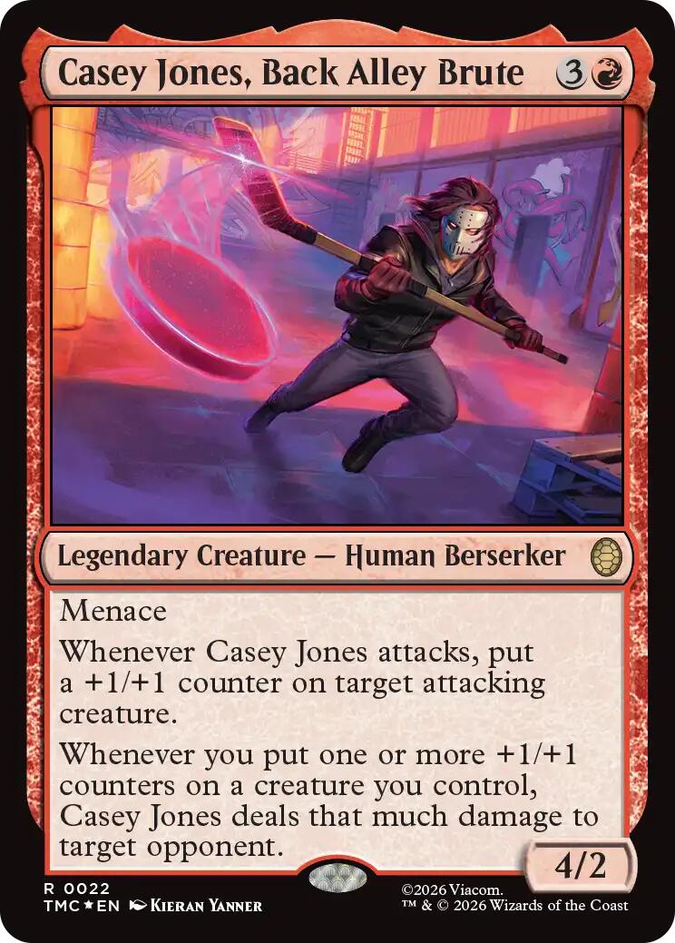 Casey Jones, Back Alley Brute (Surge Foil) [Teenage Mutant Ninja Turtles Commander]